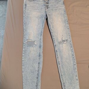 wild fable Light Blue Skinny Distressed Jeans
